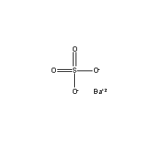 Barium sulfate BaSO4 (cas 7727-43-7) Molecular Structure