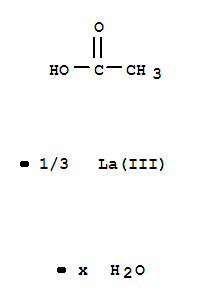 100587-90-4 乙酸镧化学品C2H4 O2 . x H2 O .