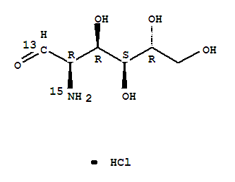 D-1-13C氨基葡萄糖盐酸盐 C6H13NO5.ClH 分