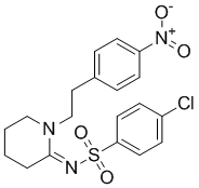 4-Chloro-N-[1-[2-(4-nitrophenyl)ethyl]-2-piperidinylidene]benzenesulfonamide