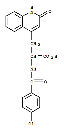 4-Quinolinepropanoicacid, a-[(4-chlorobenzoyl)amino]-1,2-dihydro-2-oxo-