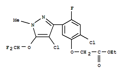 Acetic acid,2-[2-chloro-5-[4-chloro-5-(difluoromethoxy)-1-methyl-1H-pyrazol-3-yl]-4-fluorophenoxy]-,ethyl ester