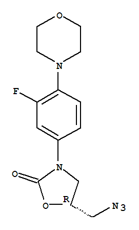 (R)-[N-3-(3-fluoro-4-morpholinylphenyl)-2-oxo-5-oxazolidinyl]methyl azide
