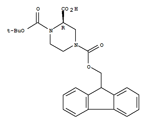 (R)-1-N-BOC-4-N-FMOC-2-PIPERAZINE CARBOXYLIC ACID