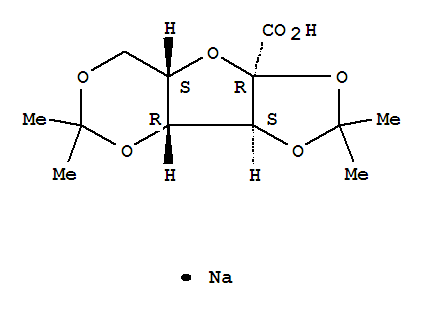 a-L-xylo-2-Hexulofuranosonic acid,2,3:4,6-bis-O-(1-methylethylidene)-, sodium salt (1:1)