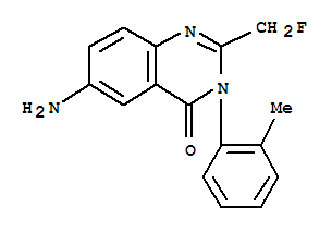 4(3H)-Quinazolinone,6-amino-2-(fluoromethyl)-3-(2-methylphenyl)-