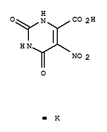 4-Pyrimidinecarboxylicacid, 1,2,3,6-tetrahydro-5-nitro-2,6-dioxo-, potassium salt (1:1)