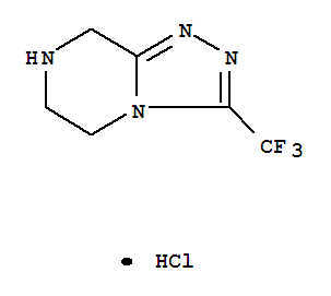 3-(Trifluoromethyl)-5,6,7,8-tetrahydro-[1,2,4]triazolo[4,3-a]pyrazine HCl