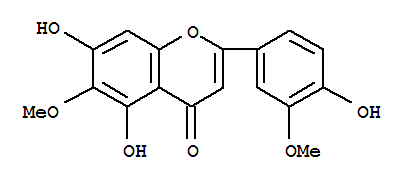4H-1-Benzopyran-4-one,5,7-dihydroxy-2-(4-hydroxy-3-methoxyphenyl)-6-methoxy-
