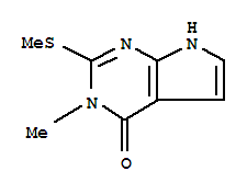 4H-Pyrrolo[2,3-d]pyrimidin-4-one,3,7-dihydro-3-methyl-2-(methylthio)-