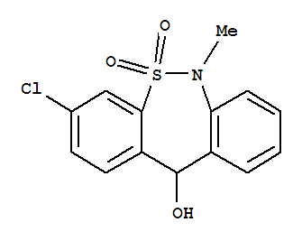 Dibenzo[c,f][1,2]thiazepin-11-ol,3-chloro-6,11-dihydro-6-methyl-, 5,5-dioxide