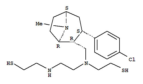 Ethanethiol,2-[[2-[[[(1R,2R,3S,5S)-3-(4-chlorophenyl)-8-methyl-8-azabicyclo[3.2.1]oct-2-yl]methyl](2-mercaptoethyl)amino]ethyl]amino]-