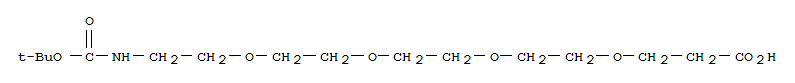 3-[2-[2-[2-[2-[(2-methylpropan-2-yl)oxycarbonylamino]ethoxy]ethoxy]ethoxy]ethoxy]propanoic acid