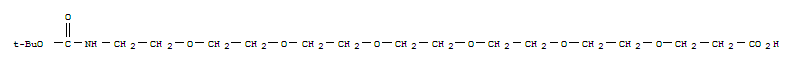 3-[2-[2-[2-[2-[2-[2-[(2-methylpropan-2-yl)oxycarbonylamino]ethoxy]ethoxy]ethoxy]ethoxy]ethoxy]ethoxy]propanoic acid