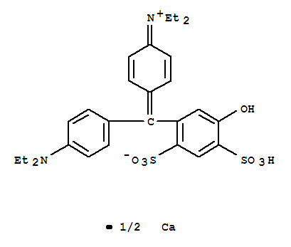 Ethanaminium,N-[4-[[4-(diethylamino)phenyl](5-hydroxy-2,4-disulfophenyl)methylene]-2,5-cyclohexadien-1-ylidene]-N-ethyl-,inner salt, calcium salt (2:1)