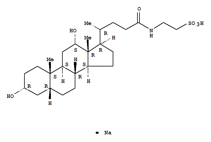 Ethanesulfonic acid,2-[[(3a,5b,12a)-3,12-dihydroxy-24-oxocholan-24-yl]amino]-, monosodium salt