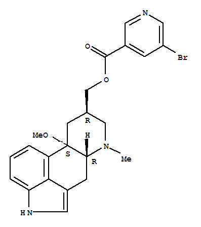 Ergoline-8-methanol,10-methoxy-6-methyl-, 5-bromo-3-pyridinecarboxylate (ester), (8b)- (9CI)