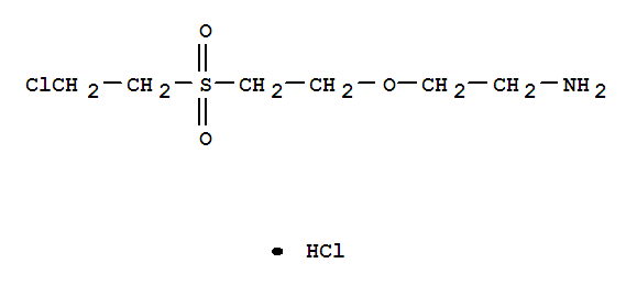 Ethanamine,2-[2-[(2-chloroethyl)sulfonyl]ethoxy]-, hydrochloride (1:1)