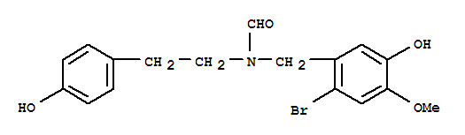 N-[(2-bromo-5-hydroxy-4-methoxyphenyl)methyl]-N-[2-(4-hydroxyphenyl)ethyl]formamide