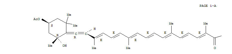 [(1S,3R)-3-hydroxy-4-[(3E,5E,7E,9E,11E,13E,15E)-18-[(1R,3S,6S)-3-hydroxy-1,5,5-trimethyl-7-oxabicyclo[4.1.0]heptan-6-yl]-3,7,12,16-tetramethyl-17-oxooctadeca-1,3,5,7,9,11,13,15-octaenylidene]-3,5,5-trimethylcyclohexyl] acetate