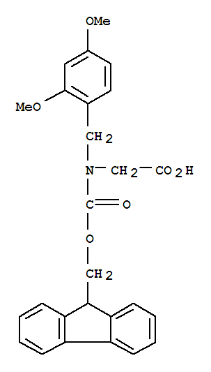 Glycine,N-[(2,4-dimethoxyphenyl)methyl]-N-[(9H-fluoren-9-ylmethoxy)carbonyl]-  