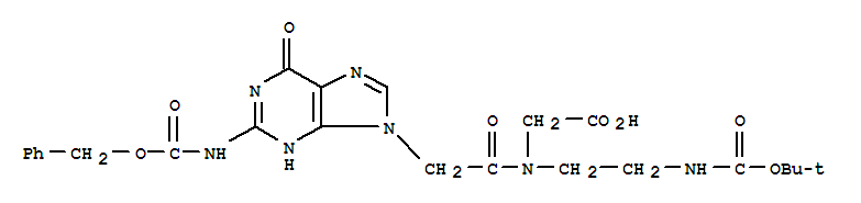 Glycine,N-[2-[1,6-dihydro-6-oxo-2-[[(phenylmethoxy)carbonyl]amino]-9H-purin-9-yl]acetyl]-N-[2-[[(1,1-dimethylethoxy)carbonyl]amino]ethyl]-