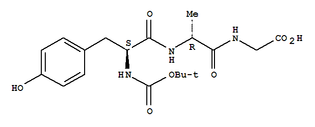 2-[2-[[3-(4-hydroxyphenyl)-2-[(2-methylpropan-2-yl)oxycarbonylamino]propanoyl]amino]propanoylamino]acetic acid