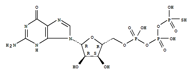 Guanosine5'-(trihydrogen diphosphate), P'-anhydride with phosphorothioic acid