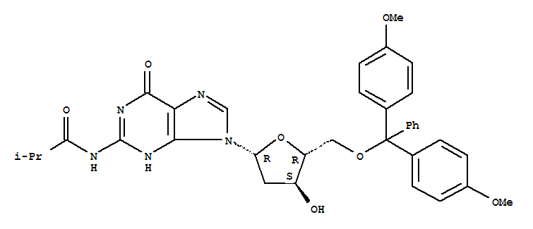 Guanosine,5'-O-[bis(4-methoxyphenyl)phenylmethyl]-2'-deoxy-N-(2-methyl-1-oxopropyl)-