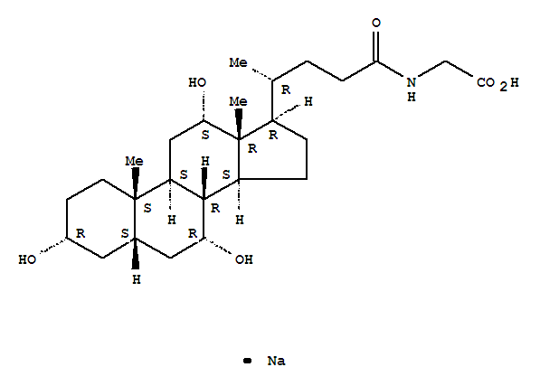 Glycine, N-[(3a,5b,7a,12a)-3,7,12-trihydroxy-24-oxocholan-24-yl]-,sodium salt (1:1)
