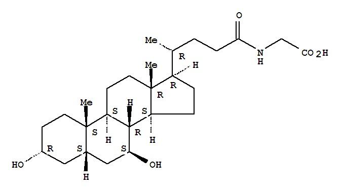 Glycine, N-[(3a,5b,7b)-3,7-dihydroxy-24-oxocholan-24-yl]-