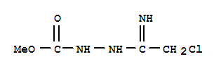 methyl N-[(Z)-(1-amino-2-chloroethylidene)amino]carbamate