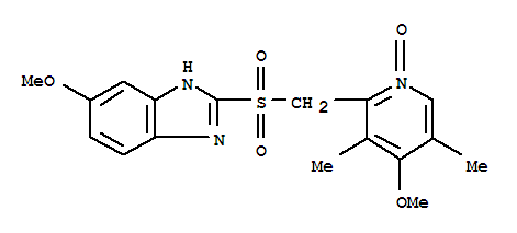 6-methoxy-2-[(4-methoxy-3,5-dimethyl-1-oxidopyridin-1-ium-2-yl)methylsulfonyl]-1H-benzimidazole