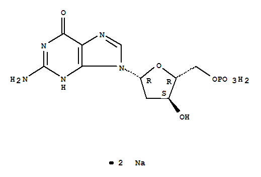 5'-Guanylic acid,2'-deoxy-, sodium salt (1:2)