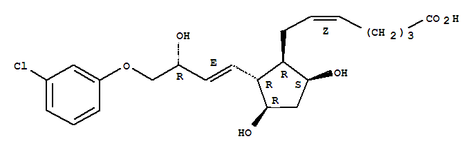 5-Heptenoic acid,7-[(1R,2R,3R,5S)-2-[(1E,3R)-4-(3-chlorophenoxy)-3-hydroxy-1-buten-1-yl]-3,5-dihydroxycyclopentyl]-,(5Z)-