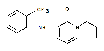 5(1H)-Indolizinone, 2,3-dihydro-6-[[2-(trifluoromethyl)phenyl]amino]-