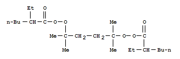 Hexaneperoxoic acid,2-ethyl-, OO1,OO1'-(1,1,4,4-tetramethyl-1,4-butanediyl) ester