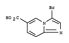 Imidazo[1,2-a]pyridine-6-carboxylicacid, 3-bromo-