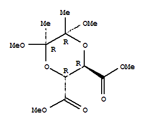 (2R,3R,5R,6R)-5,6-dimethoxy-5,6-dimethyl-1,4-dioxane-2,3-dicarboxylic acid dimethyl ester