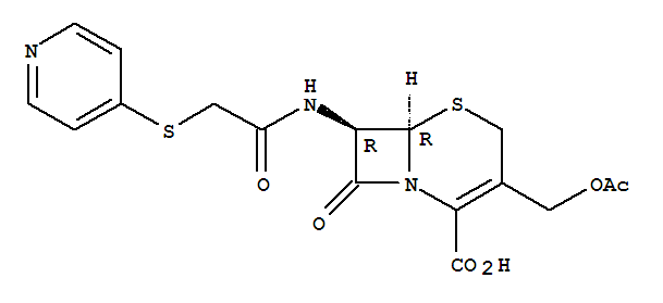 5-Thia-1-azabicyclo[4.2.0]oct-2-ene-2-carboxylicacid, 3-[(acetyloxy)methyl]-8-oxo-7-[[(4-pyridinylthio)acetyl]amino]-, (6R,7R)-