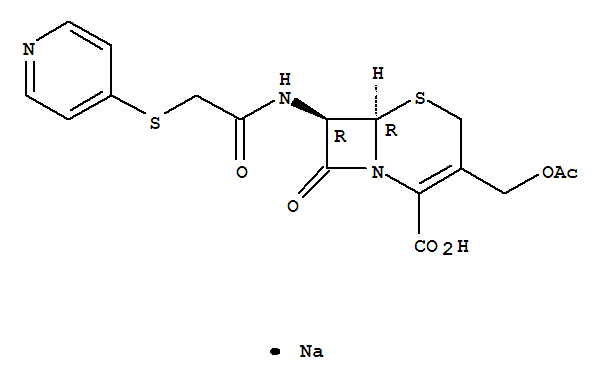 5-Thia-1-azabicyclo[4.2.0]oct-2-ene-2-carboxylicacid, 3-[(acetyloxy)methyl]-8-oxo-7-[[(4-pyridinylthio)acetyl]amino]-, sodiumsalt (1:1)