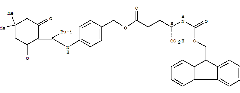 (2S)-5-[[4-[[1-(4,4-dimethyl-2,6-dioxocyclohexylidene)-3-methylbutyl]amino]phenyl]methoxy]-2-(9H-fluoren-9-ylmethoxycarbonylamino)-5-oxopentanoic acid
