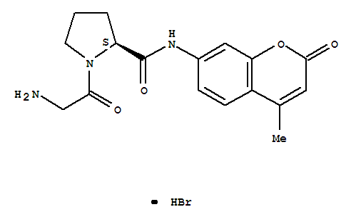 L-Prolinamide,glycyl-N-(4-methyl-2-oxo-2H-1-benzopyran-7-yl)-, monohydrobromide (9CI)