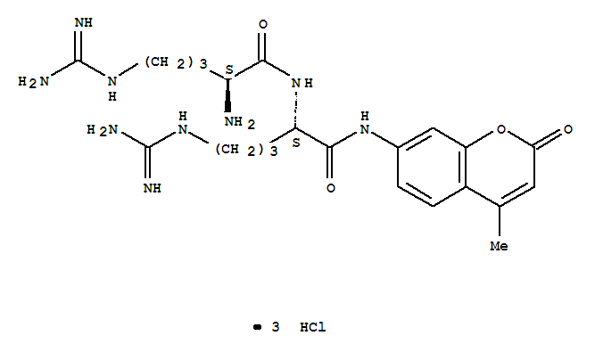 L-Argininamide,L-arginyl-N-(4-methyl-2-oxo-2H-1-benzopyran-7-yl)-, trihydrochloride (9CI)