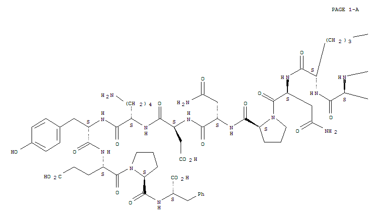 L-Phenylalanine,L-seryl-L-phenylalanyl-L-leucyl-L-leucyl-L-arginyl-L-asparaginyl-L-prolyl-L-asparaginyl-L-a-aspartyl-L-lysyl-L-tyrosyl-L-a-glutamyl-L-prolyl-