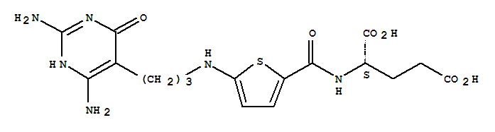 L-Glutamic acid,N-[[5-[[3-(2,6-diamino-1,4-dihydro-4-oxo-5-pyrimidinyl)propyl]amino]-2-thienyl]carbonyl]-(9CI)