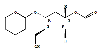 2H-Cyclopenta[b]furan-2-one, hexahydro-4-(hydroxymethyl)-5-[(tetrahydro-2H-pyran-2-yl)oxy]-, (3aR,4S,5R,6aS)-