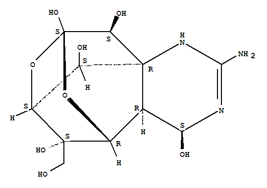 5,9:7,10a-Dimethano-10aH-[1,3]dioxocino[6,5-d]pyrimidine-4,7,10,11,12-pentol,2-amino-3,4,4a,5,9,10-hexahydro-12-(hydroxymethyl)-,(4S,4aR,5R,7S,9S,10S,10aR,11S,12S)-