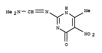 N,N-dimethyl-N'-(6-methyl-5-nitro-4-oxo-1H-pyrimidin-2-yl)methanimidamide