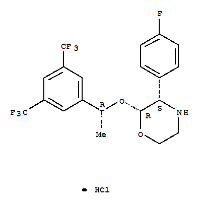(2r,3s)-2-[(1r)-1-[3,5-双(三氟甲基)苯基]乙氧基]-3-(4-氟苯基)-吗啉盐酸盐